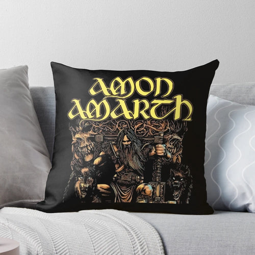 Amon Amarth King Amarth Pillow - Soft, Comfortable Pillow Featuring the Renowned Heavy Metal Band