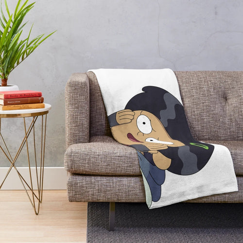 Marcy Wu from Amphibia cartoon character plush blanket