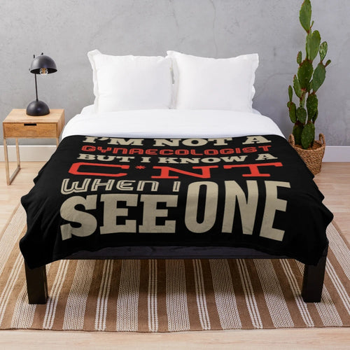 Funny Gynaecology Occupations Plush Blanket