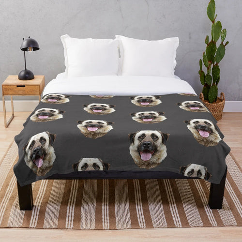 Anatolian Shepherd dog breed plush blanket for dog lovers