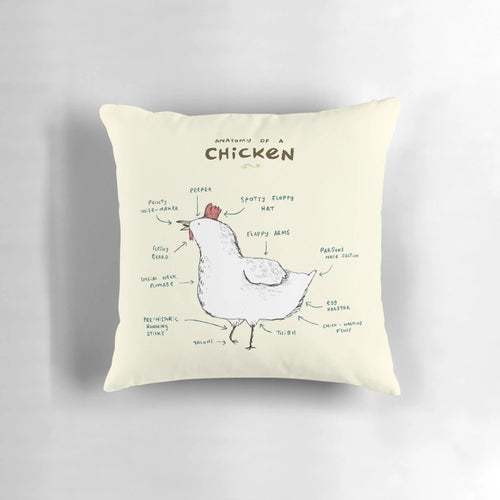 Realistic Anatomical Chicken Pillow - Perfect Farmhouse Decor