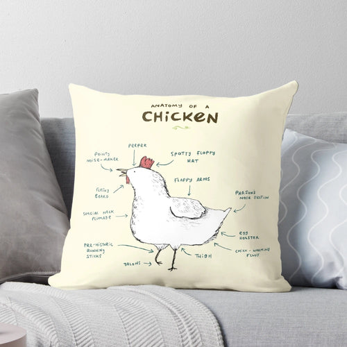 Realistic Anatomical Chicken Pillow - Perfect Farmhouse Decor