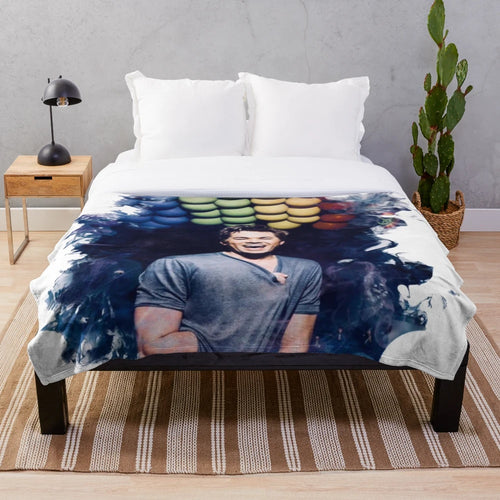 Andrew Rannells-inspired LGBTQ+ pride plush blanket