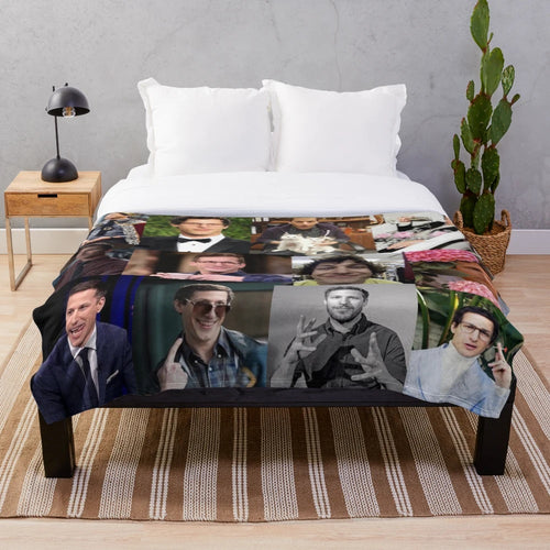 Andy Samberg and Jake Peralta pop culture plush blanket