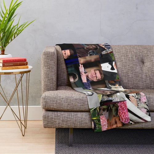 Andy Samberg and Jake Peralta pop culture plush blanket