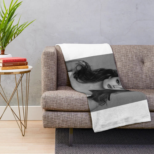 Angelina Jolie Inspired Plush Blanket with Soft and Cozy Design