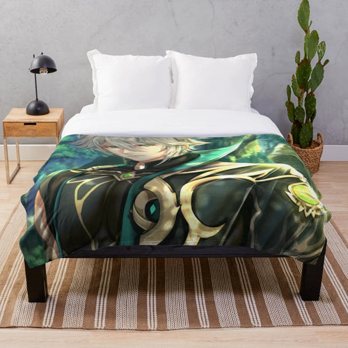 Al Haitham Genshin Impact inspired plush blanket