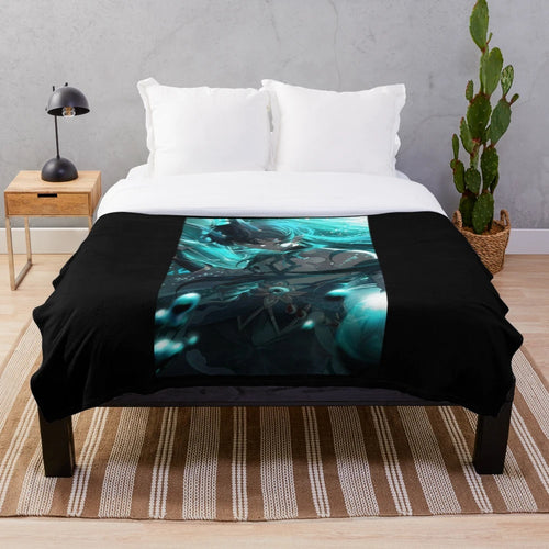 Dan Heng Honkai Star Rail inspired plush blanket