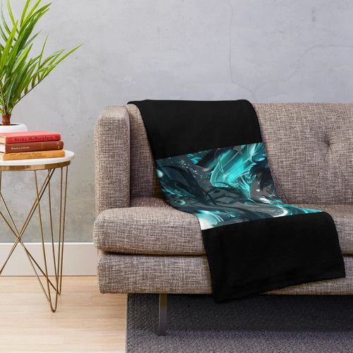 Dan Heng Honkai Star Rail inspired plush blanket