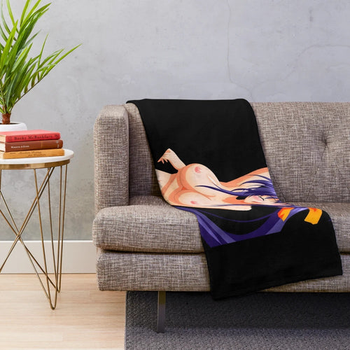 Anime-inspired Akeno Hentaii plush blanket