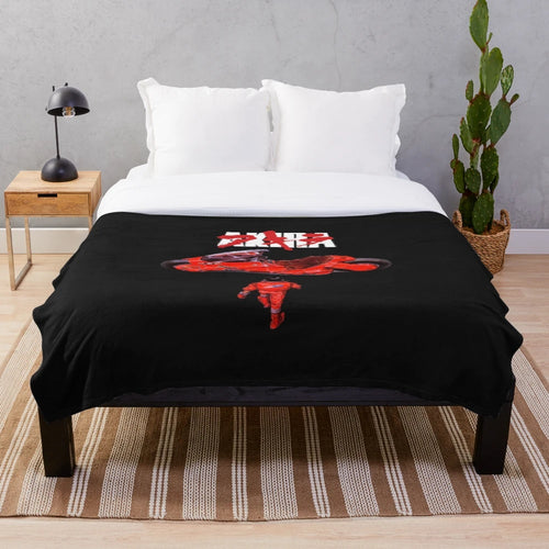 AKIRA anime-themed plush blanket