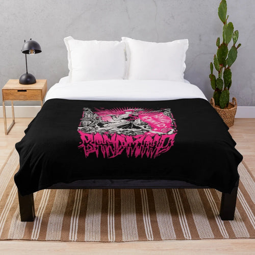 Band Maid inspired plush blanket with fan art design
