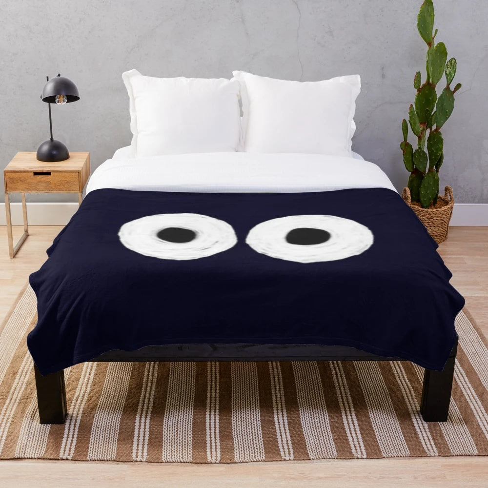 Cozy boywithuke plush blanket featuring an anime-style illustration of a boy with a ukulele