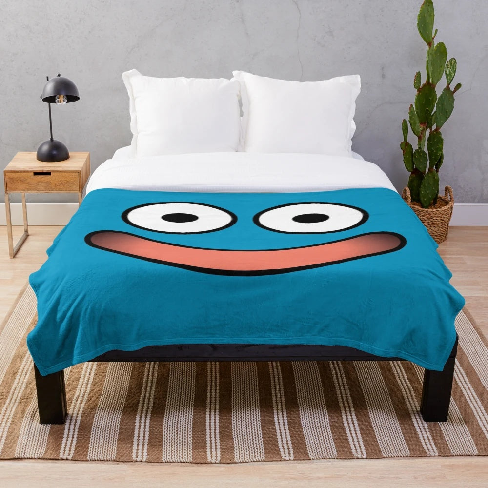 Dragon Quest Slime Face Plush Blanket