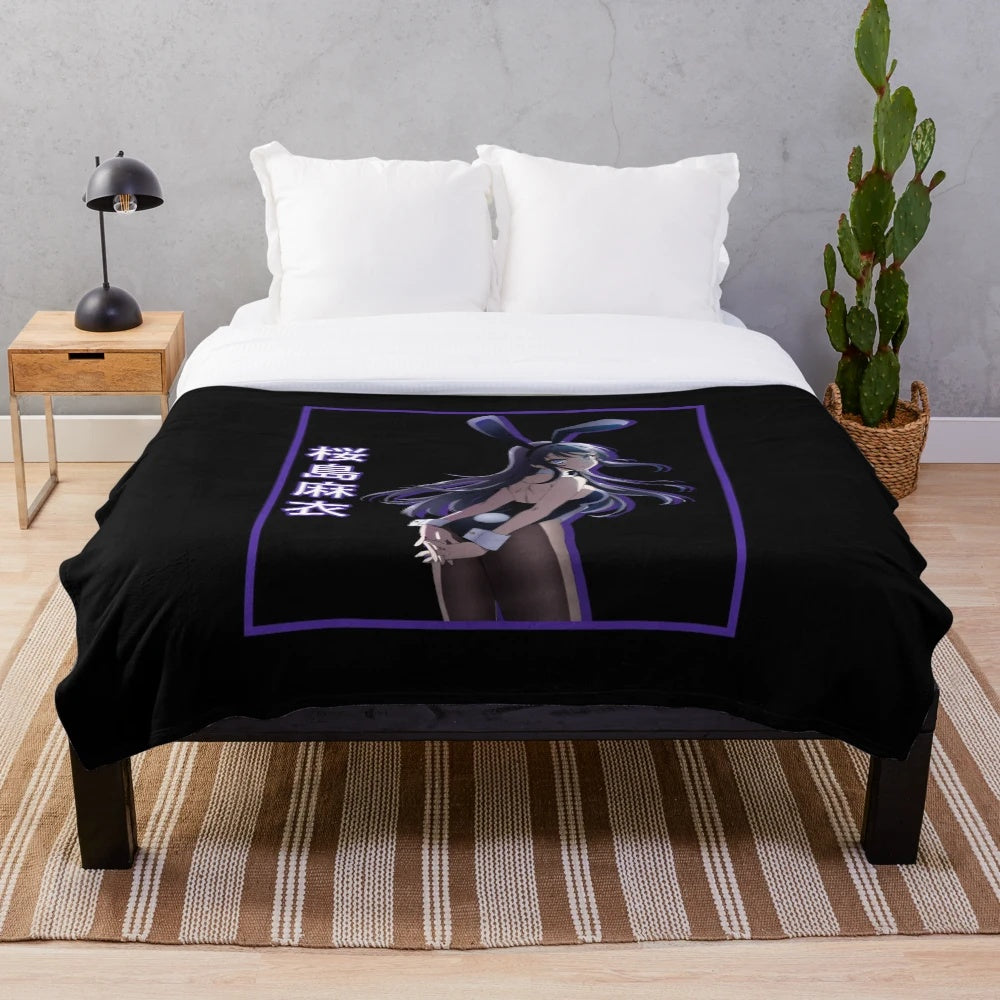 Mai Sakurajima Plush Blanket from the Anime Bunny Girl Senpai