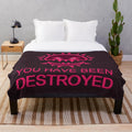 Just Shapes and Beats Annihilation-themed plush blanket