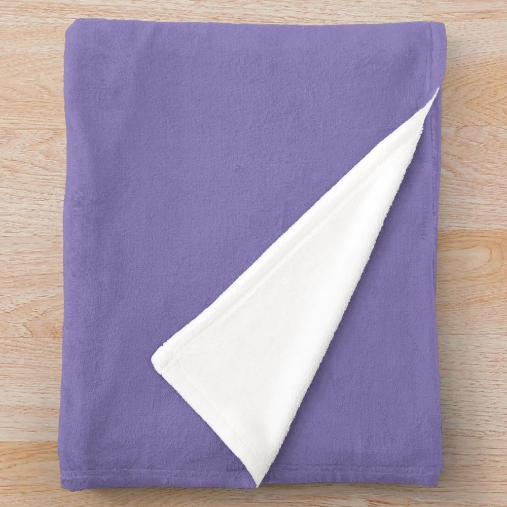 Purple plush blanket with moon, stars, and song lyrics design inspired by Ariana Grande's "Goodnight n Go