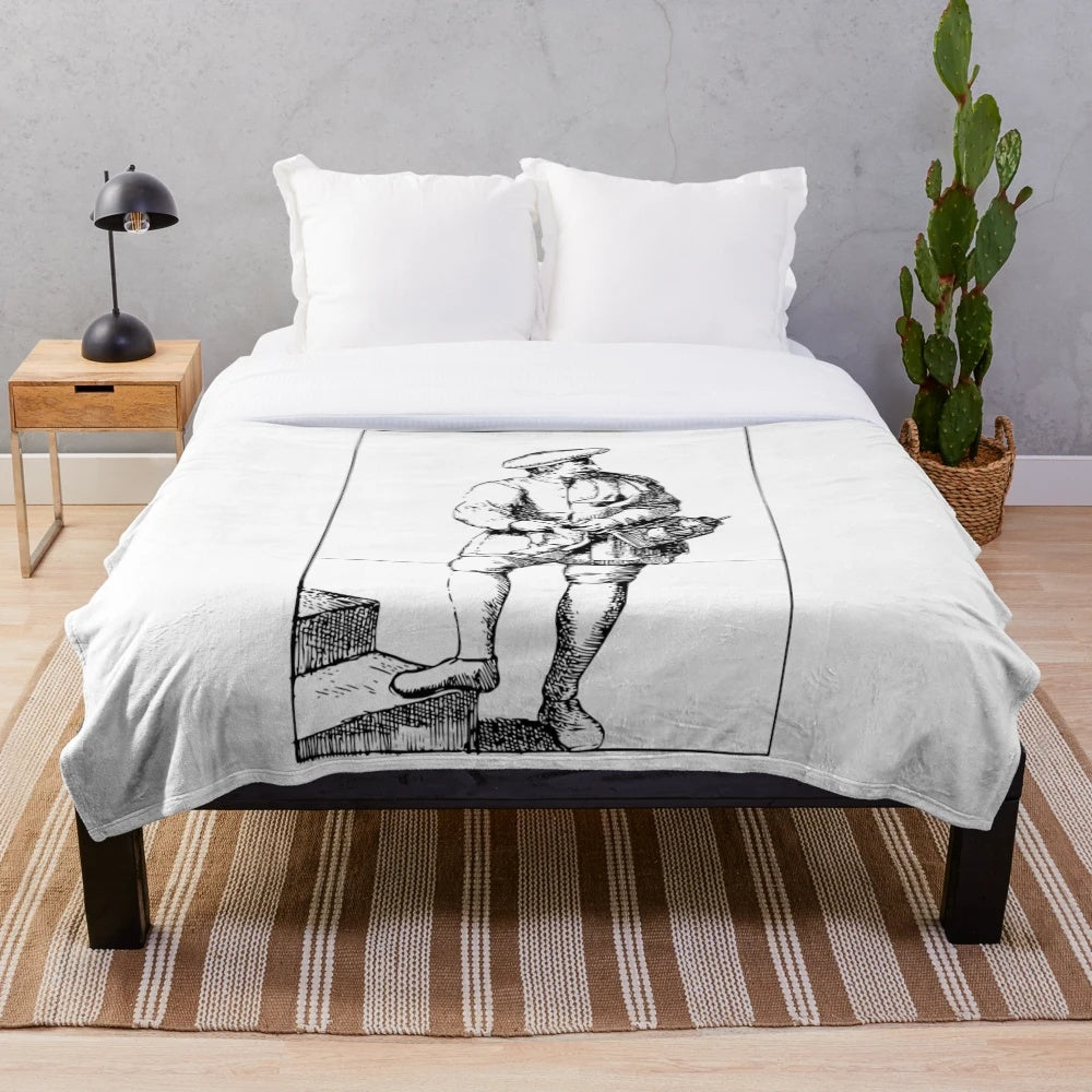 Calsettaro arts of bologna plush blanket