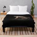 Astarion-inspired plush blanket with vampire scar design