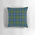 Vibrant Colquhoun Cowans tartan pattern printed on a high-quality pillow for cozy Scottish highland-inspired home decor.