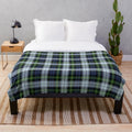 Cozy plush blanket featuring the iconic Scottish Gordon tartan pattern