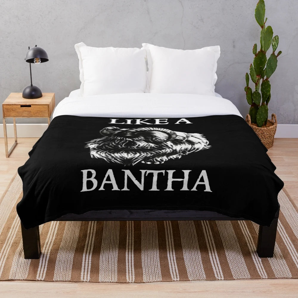 Bantha-Inspired Plush Blanket with Star Wars Designs