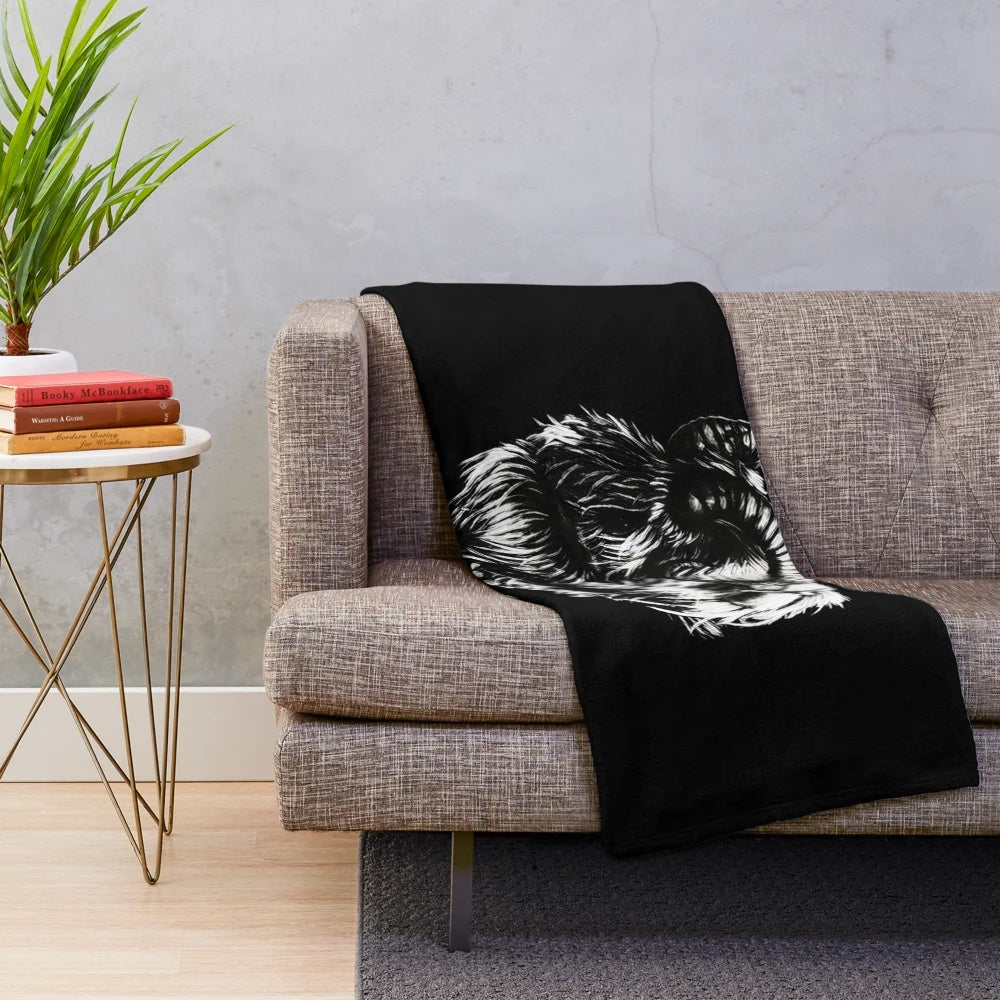 Bantha-Inspired Plush Blanket with Star Wars Designs