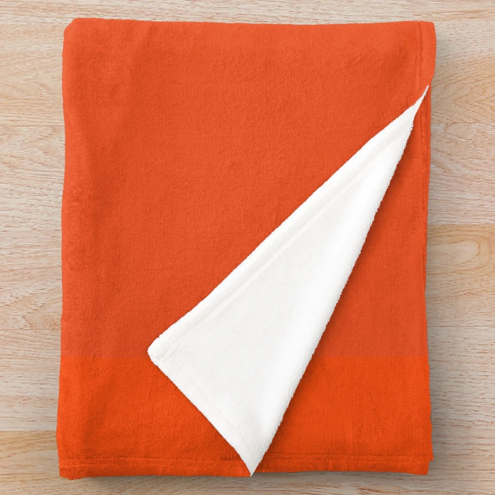 Bengals Inspired Plush Blanket with Jamarr Chase Design