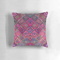 Colorful Moroccan-style decorative pillow with traditional patterns and vintage-inspired design