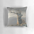 Realistic painting of a majestic red deer stag in the Scottish Highlands