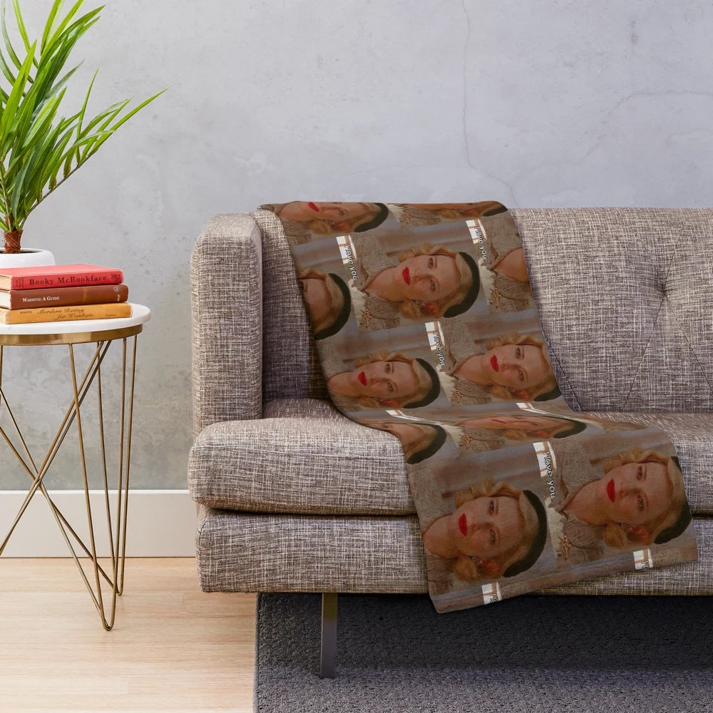 Carol Aird inspired plush blanket featuring Cate Blanchett and Rooney Mara from the LGBTQ film Carol