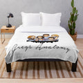 Cartoon-Inspired Greys Anatomy Plush Blanket