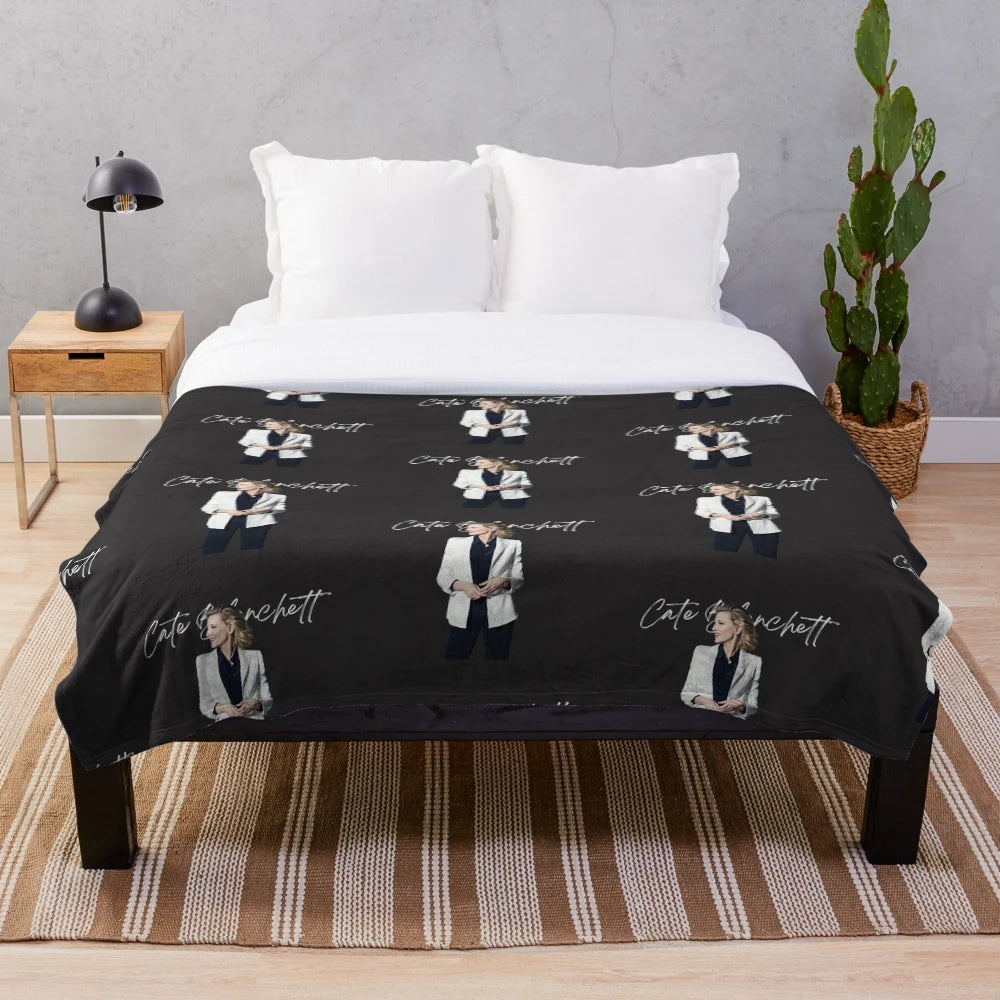 Cate Blanchett Inspired Plush Blanket