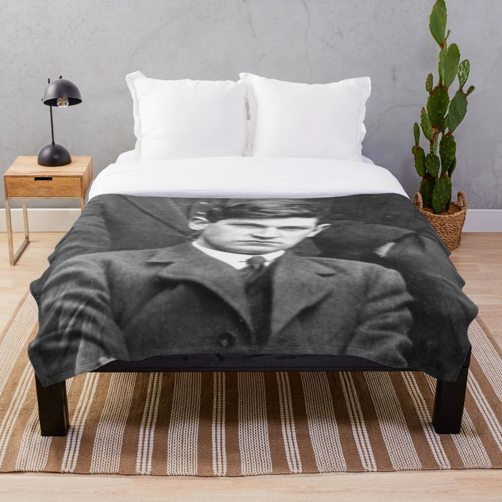 Michael Collins Plush Blanket featuring Irish pride, leprechaun humor, and Paddy's Day celebrations