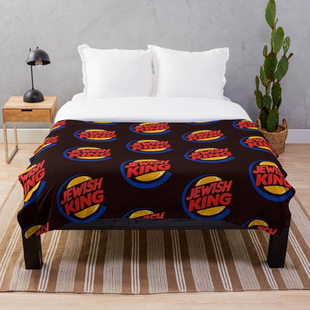 Cozy "Jewish King" plush blanket