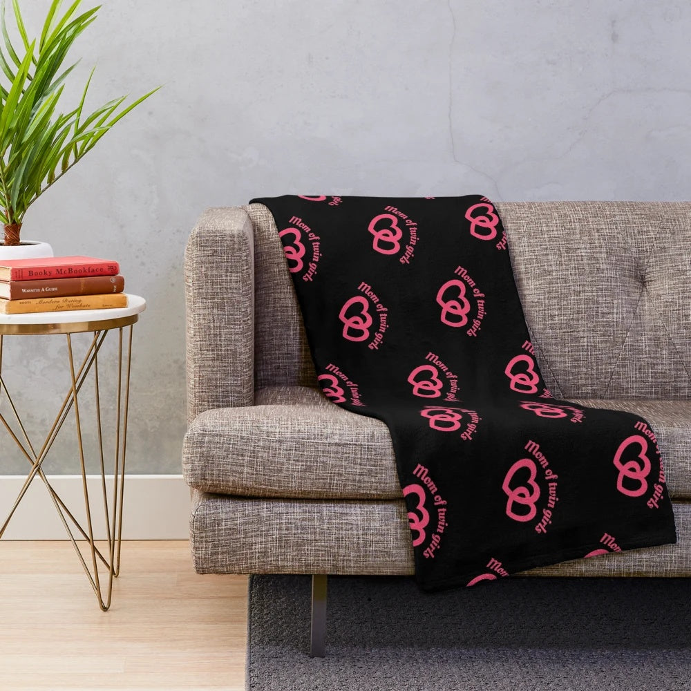 Plush blanket with "Best Mom In The History Of Ever" design