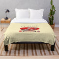 Plush blanket featuring vehicle show design