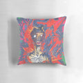 Vibrant 'Star is Born' pillow featuring a cosmic, starry design for contemporary space-inspired home decor