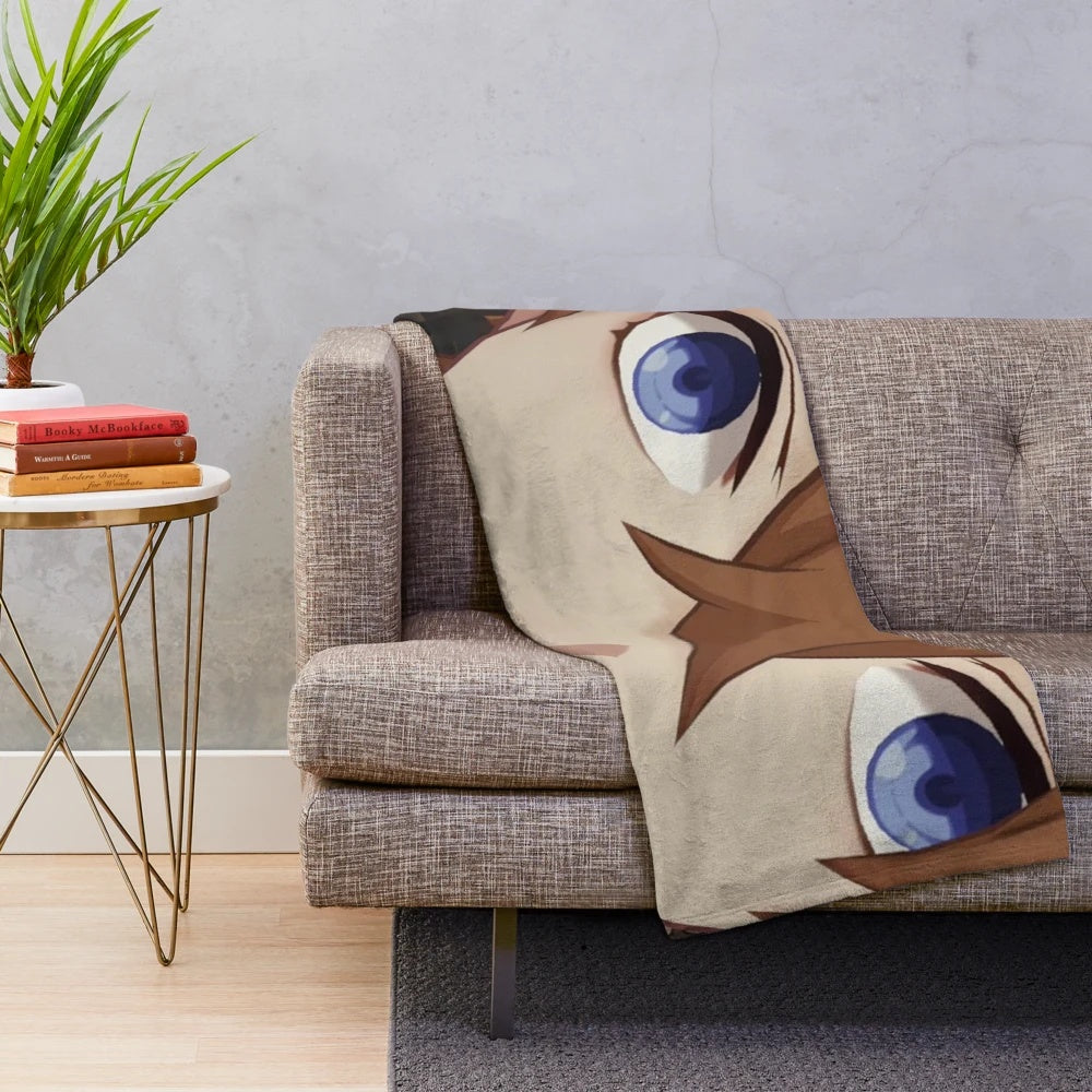 Childe (Tartaglia) from Genshin Impact themed plush blanket