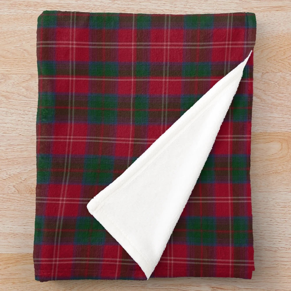 Chisholm clan tartan plush blanket