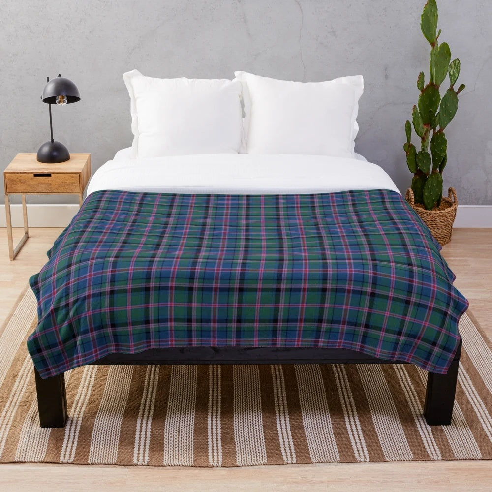 Clan Cooper tartan plush blanket