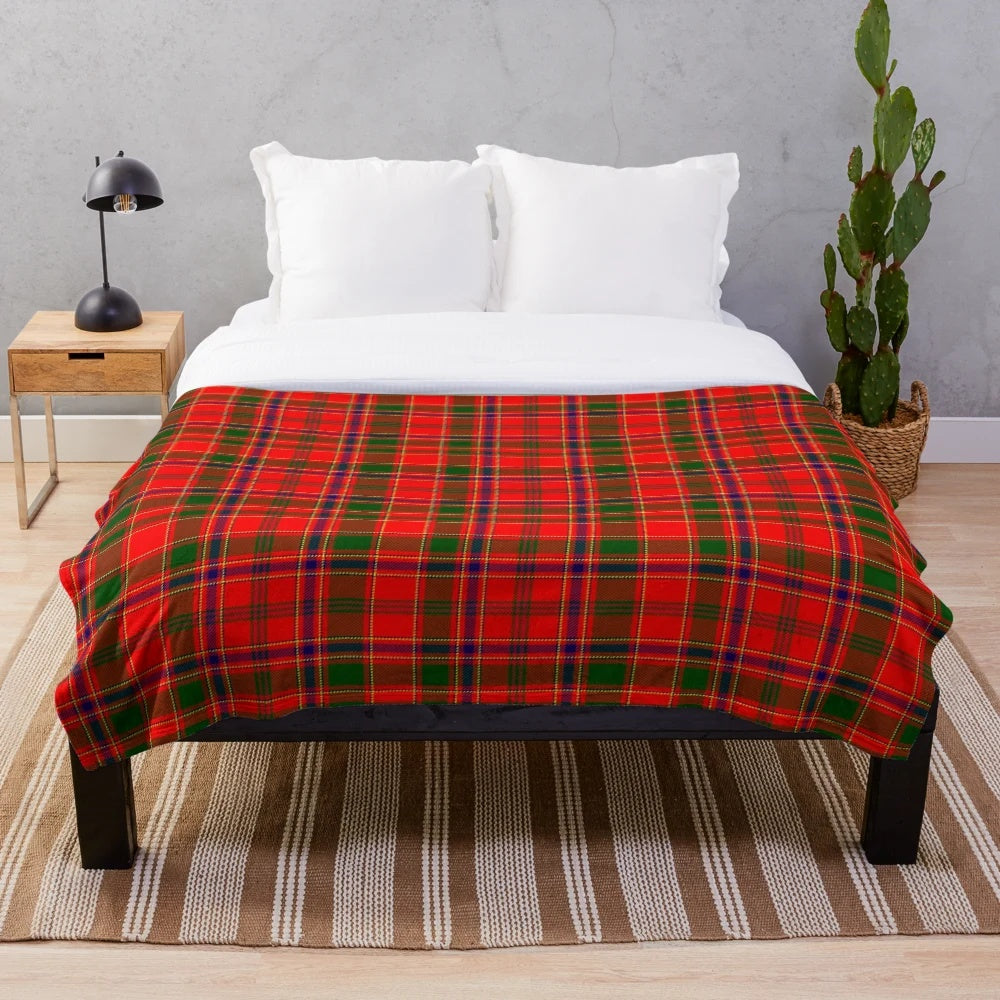 Clan Munro Tartan Plush Blanket