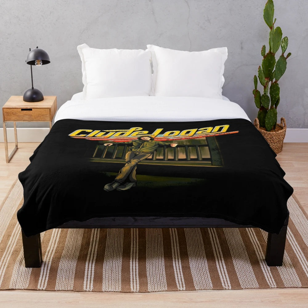 Clyde Logan inspired plush blanket from the movie Logan Lucky