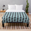 Cute black cocker spaniel dog art printed on a plush, soft blanket
