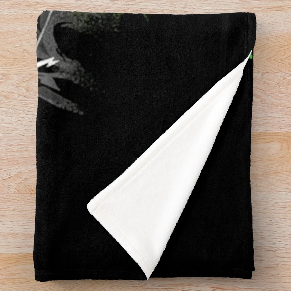 Colorful and cute plush blanket featuring a legendary shadow saiyan design