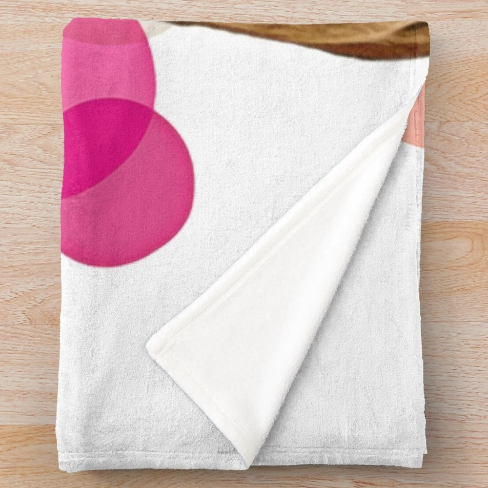 Vibrant tiger pop art design on a cozy plush blanket