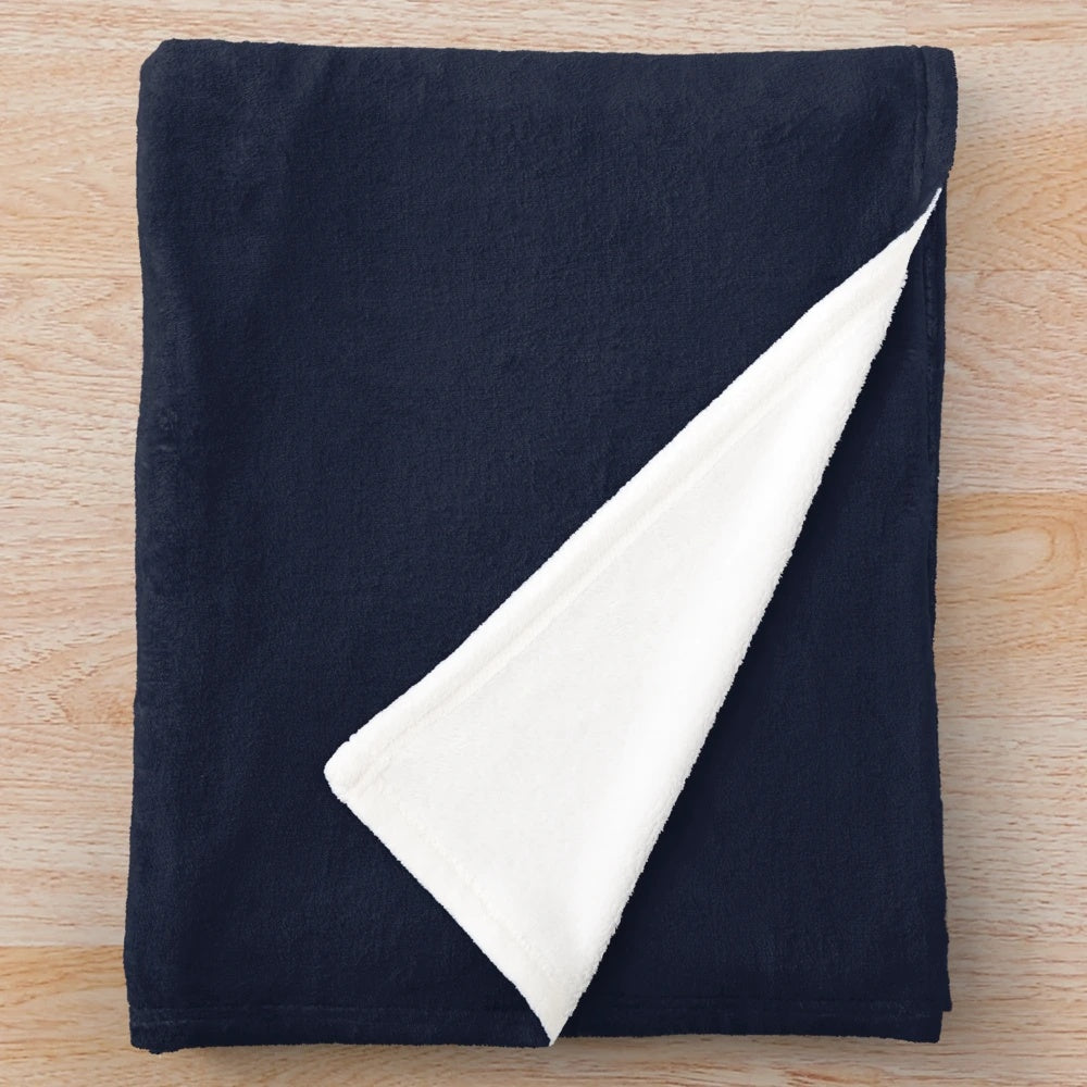 Colorful vinyl record-themed plush blanket