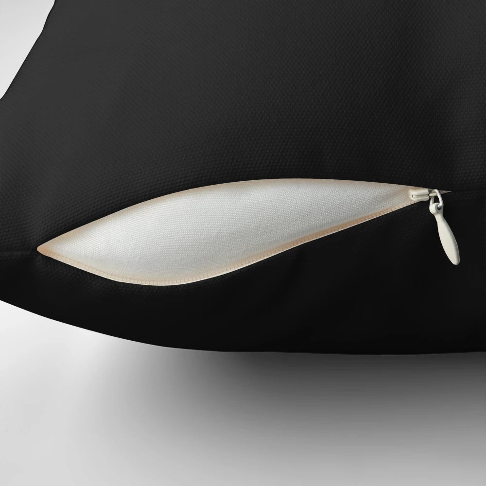 Black computer keyboard pillow with Ctrl, Alt, and Delete keys