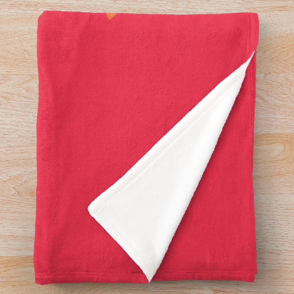 Gymnastics-themed plush blanket for sports and fitness enthusiasts