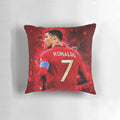 Soft, plush pillow featuring the signature of soccer superstar Cristiano Ronaldo